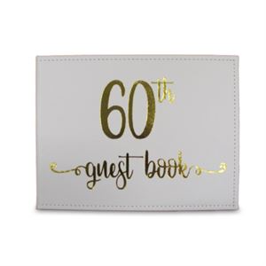 Guestbook - 60th (Gold) (SO150) - Mad Parties & Supplies
