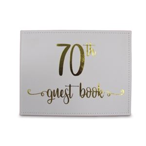Guestbook - 70th (Gold) (SO191) - Mad Parties & Supplies