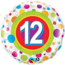 Foil - 18" - 12th (41128) - Mad Parties & Supplies