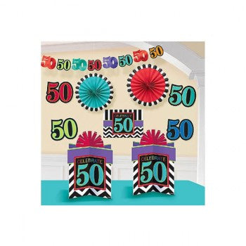Room Decorating Kit - 50th Birthday - Mad Parties & Supplies
