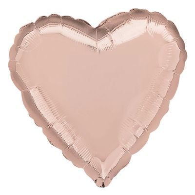 Foil - 18" - Heart - Rose Gold (3618601) - Mad Parties & Supplies