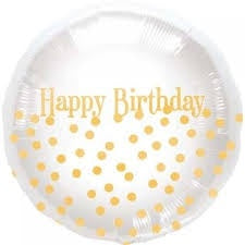 Foil - 18" - Happy Birthday (00919-01) - Mad Parties & Supplies