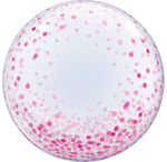 Bubble Balloon - Pink Confetti Dots (57790) - Mad Parties & Supplies