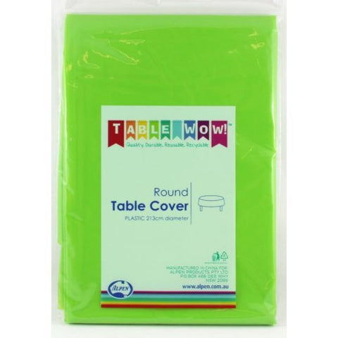 Tablecover - Round - Lime - Mad Parties & Supplies
