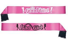 Good Girl / Bad Girl Sashes - Mad Parties & Supplies