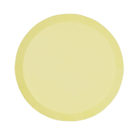 Snack Plates - 7" - Paper - Pastel Yellow (6100PYP) - Mad Parties & Supplies