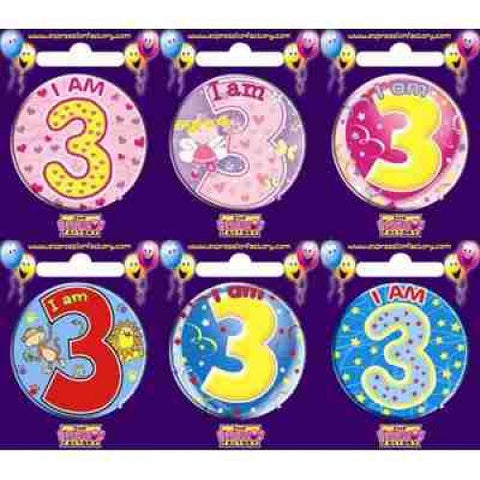 Badge - 3rd Birthday - Mad Parties & Supplies