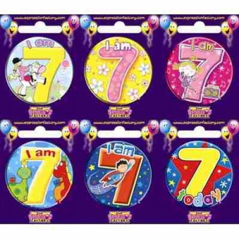 Badge - 7th Birthday - Mad Parties & Supplies