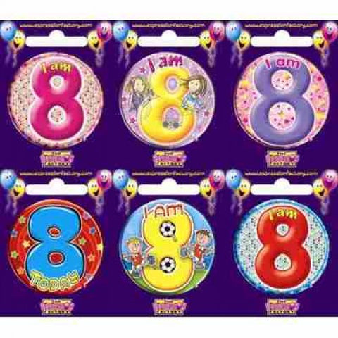 Badge - 8th Birthday - Mad Parties & Supplies
