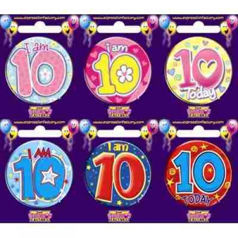 Badge - 10th Birthday - Mad Parties & Supplies