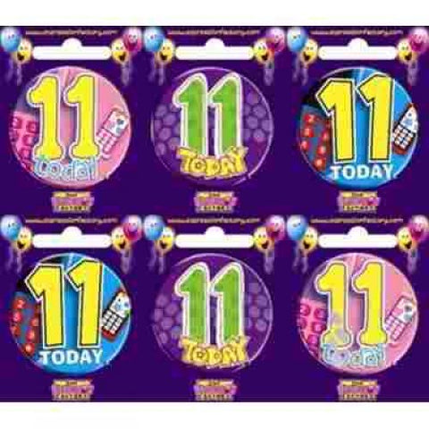 Badge - 11th Birthday - Mad Parties & Supplies