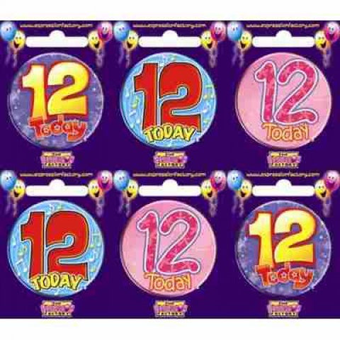 Badge - 12th Birthday - Mad Parties & Supplies