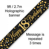 Banner - Happy 18th Birthday - Mad Parties & Supplies