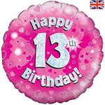 Foil - 18" - 13th (Pink) (227642) - Mad Parties & Supplies