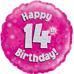 Foil - 18" - 14th (Pink) (227659) - Mad Parties & Supplies
