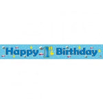 Banner - 1st Birthday (Blue - Duck) (408085) - Mad Parties & Supplies