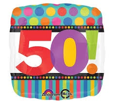 Foil - 18" - 50th (112464) - Mad Parties & Supplies