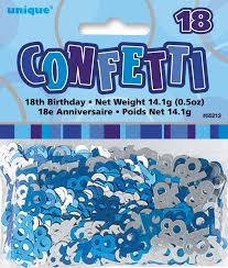 Scatters - 18th (Blue) (55213) - Mad Parties & Supplies