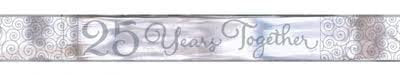 Banner - 25 years together (120020) - Mad Parties & Supplies