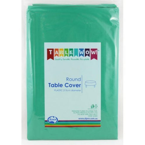 Tablecover - Round - Hunter Green - Mad Parties & Supplies