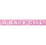 Banner - A Baby Girl (10876) - Mad Parties & Supplies