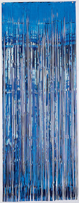 Metallic Curtain - Foil - True Blue (5350TB) - Mad Parties & Supplies