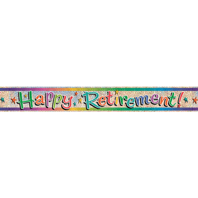 Banner - Happy Retirement (10881) - Mad Parties & Supplies