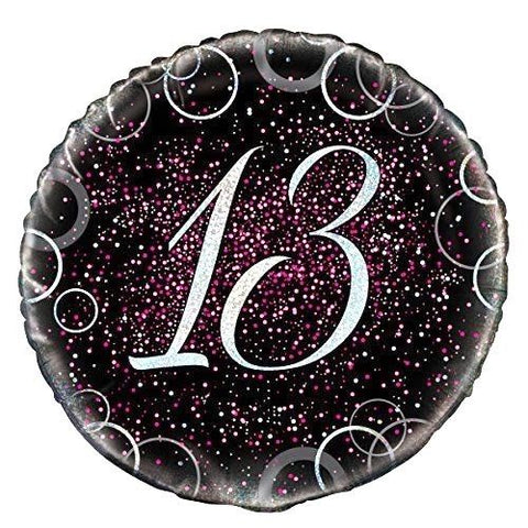 Foil - 18" - 13th (Pink) (55791) - Mad Parties & Supplies