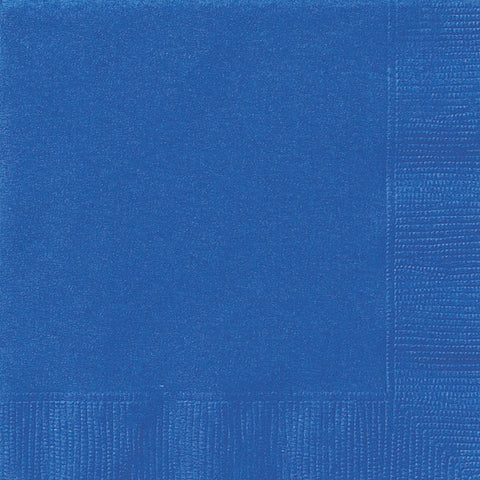 Napkins - Beverage - Pkt 20 - Royal Blue (50220)