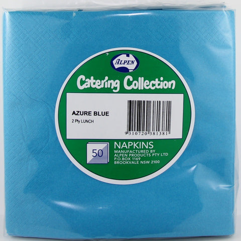 Napkins - Lunch - Azure Blue (380138) - Mad Parties & Supplies