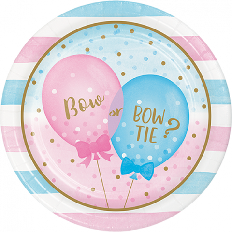 Plates - Dinner - Gender Reveal (Boy/Girl) (336064) - Mad Parties & Supplies