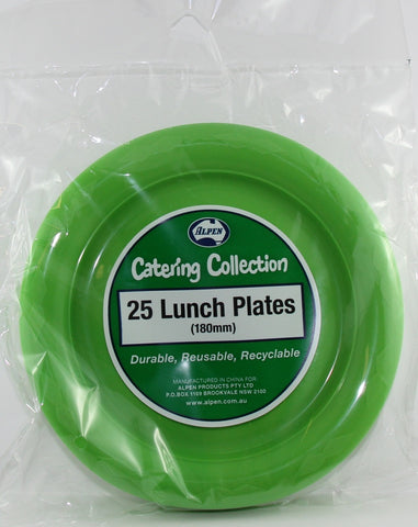 Plates - Lunch - Pkt 25 - Lime - Mad Parties & Supplies