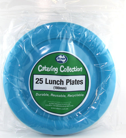 Plates - 7" - Lunch - Pkt 25 - Light Blue - Mad Parties & Supplies