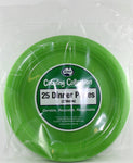 Plates - 9" - Dinner - Pkt 25 - Lime - Mad Parties & Supplies