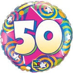 Foil - 18" - 50th (76163) - Mad Parties & Supplies