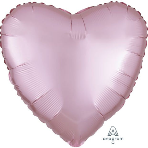 Foil - 18" - Heart - Satin Luxe - Pastel Pink (3990801)