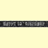 Banner - Happy 18th Birthday - Mad Parties & Supplies
