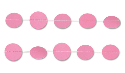 Circle Garland - Pack 2 - Light Pink (E3137) - Mad Parties & Supplies