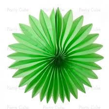Paper Tissue Fan - Green (25cm) (033135) - Mad Parties & Supplies