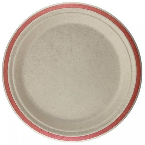 Plates - 7" - Sugarcane - Rose Gold Trim - 180mm (400110)