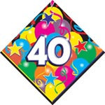 Copy of Napkins - 40th Balloon Burst (405940) - Mad Parties & Supplies