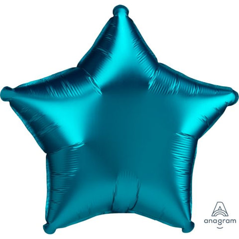 Foil - 18" - Star - Satin Luxe - Aqua Blue (4188601)