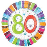 Foil - 18" - 80th (16074) - Mad Parties & Supplies