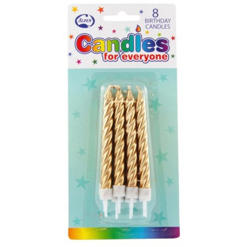 Candle - Gold - Pack of 10