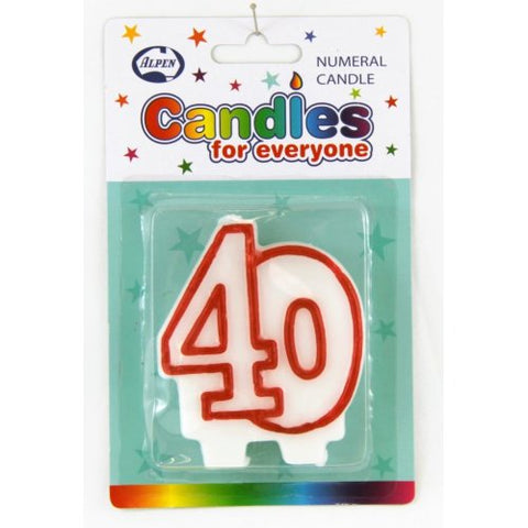 Candle - 40 - Mad Parties & Supplies