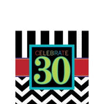 Napkins - 30th (501365) - Mad Parties & Supplies