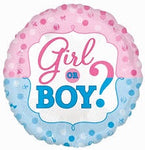 Foil - 18" - Girl or Boy?  (32534) - Mad Parties & Supplies