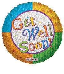 Foil - 18" - Get Well (17949) - Mad Parties & Supplies