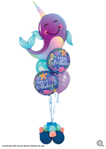 Whale It's Your Birthday! - Balloon Bouquet - Mad Parties & Supplies