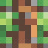 Napkins - Lunch - Minecraft/TNT/Camo/Fortnite (511778) - Mad Parties & Supplies